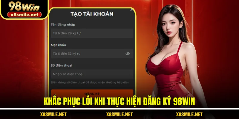 Khắc phục lỗi khi thực hiện đăng ký 98Win